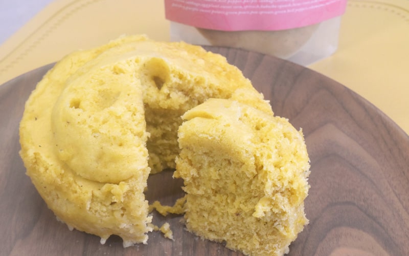 いちじくとさつま芋のスープを使ったふわもち蒸しケーキ